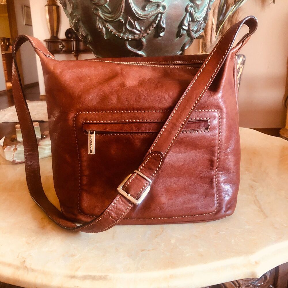 Transocchi Artisan Italian Leather Vintage Rome Shoulder Bag Boutique Brand